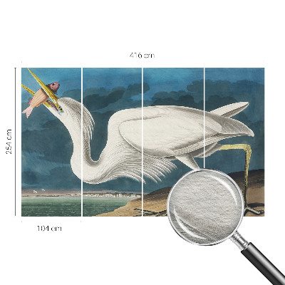 Tapeta Vták s rybou