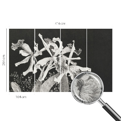 Vliesová tapeta Ilustrácia orchidey