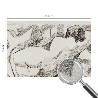 Fototapeta do spálne Ležiaca postava