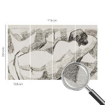 Fototapeta do spálne Ležiaca postava