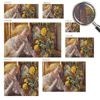 Vliesová fototapeta do spálne Žena s ružami