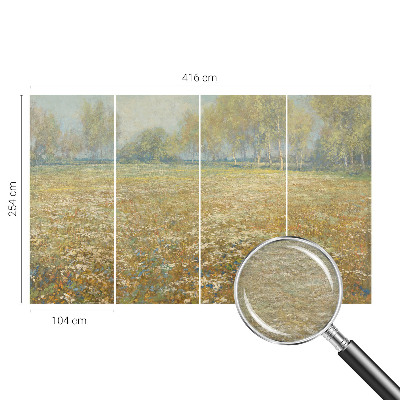 Fotografická tapeta vliesová Kvitnúce pole