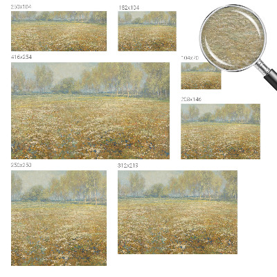 Fotografická tapeta vliesová Kvitnúce pole