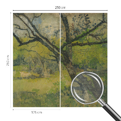 Fototapeta s potlačou na vliese Zelená krajina