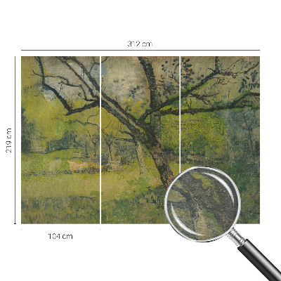 Fototapeta s potlačou na vliese Zelená krajina