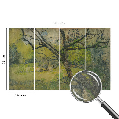 Fototapeta s potlačou na vliese Zelená krajina