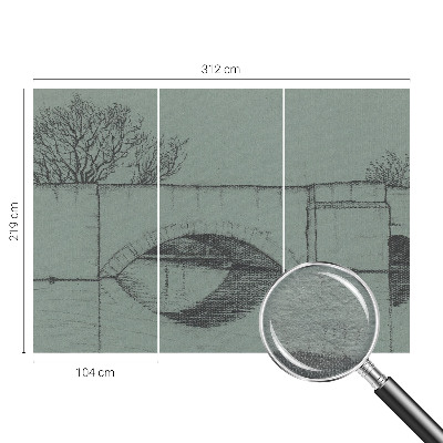 Dekoratívna fototapeta na stenu Oblúkový most