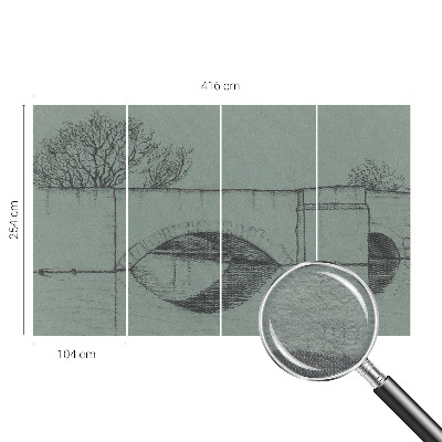 Dekoratívna fototapeta na stenu Oblúkový most