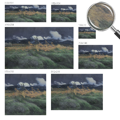 Moderná fototapeta Povyfúkané trávy