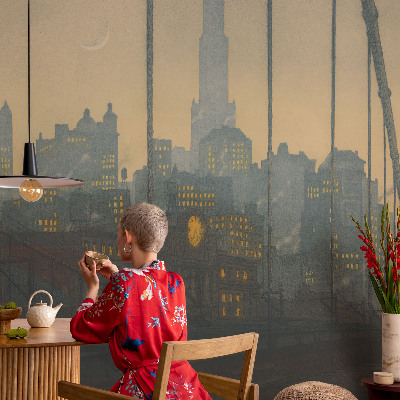 Vliesová fototapeta na stenu Večerná panoráma