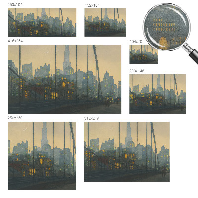 Vliesová fototapeta na stenu Večerná panoráma