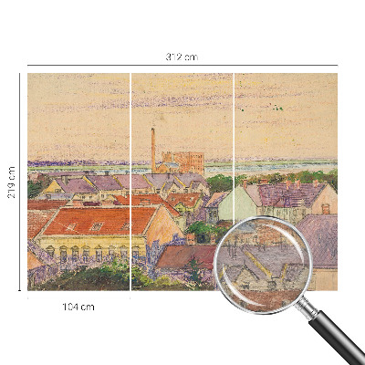 Vliesová tapeta Mestské strechy