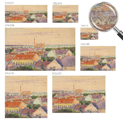 Vliesová tapeta Mestské strechy