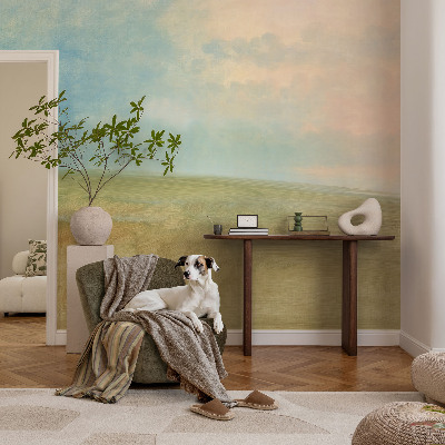 Vliesová fototapeta do spálne Pastelové polia