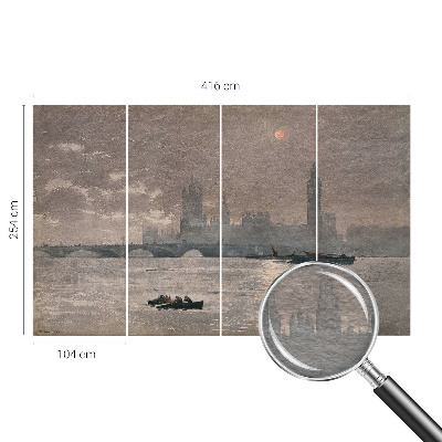 Fotografická tapeta na vliese Nočná panoráma