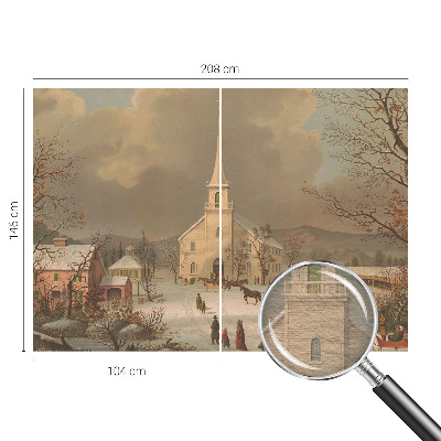 Fototapeta s potlačou na vliese Zimná krajina