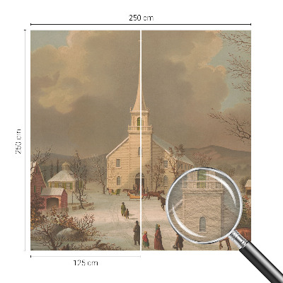 Fototapeta s potlačou na vliese Zimná krajina