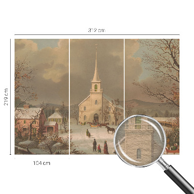 Fototapeta s potlačou na vliese Zimná krajina