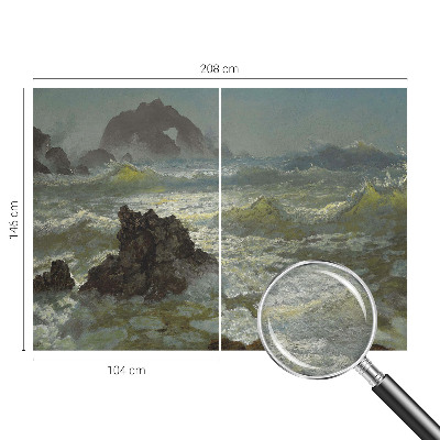 Dekoratívna fototapeta na stenu Rozbúrené more