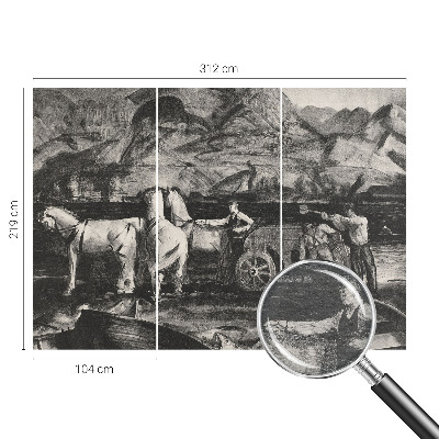 Fototapeta na stenu Dedinská scéna