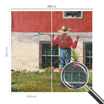 Vliesová tapeta na stenu Dedinská scéna