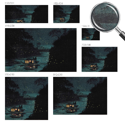 Fototapeta s potlačou na vliese Večerné svetlá