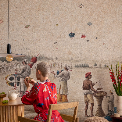 Vliesová fototapeta s potlačou Vznášajúce sa šarkany