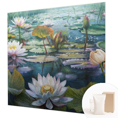 Fototapeta na mieru do spálne Kvety v jazierku