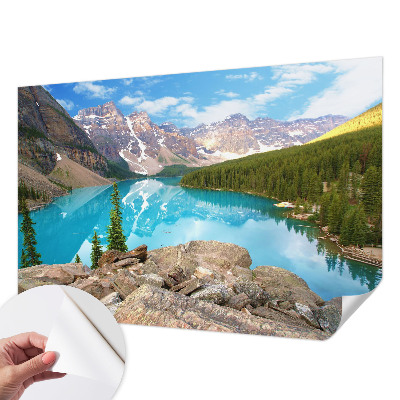 3D fototapeta s motívom modrého jazera