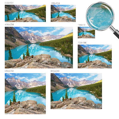 3D fototapeta Modré jazero