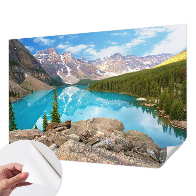 3D fototapeta Modré jazero