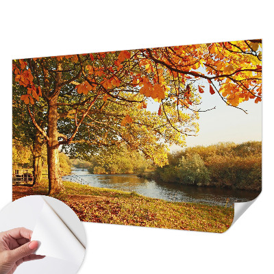 3D fototapeta s motívom pobrežnej jesene