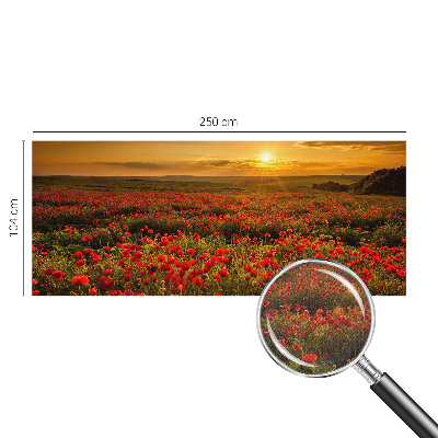 Samolepiaca fototapeta Makové pole