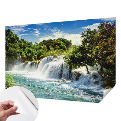 3D tapeta s motívom úžasného vodopádu