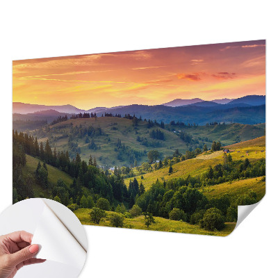 Detská fototapeta na stenu s motívom horskej krajiny