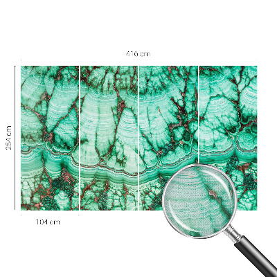 Moderná tapeta na stenu Zelené vzory