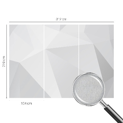 Samolepiaca fototapeta do spálne Sivé trojuholníky