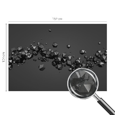 3D tapeta Čierne hrudky