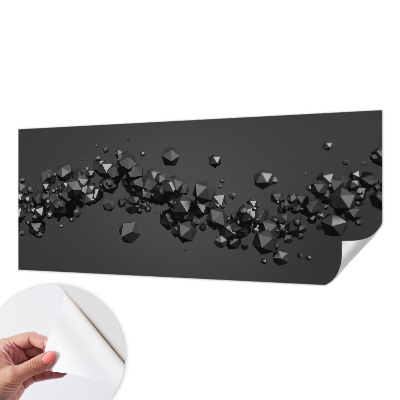 3D tapeta Čierne hrudky