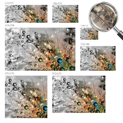 3D tapeta na stenu Osviežujem šperky rosou