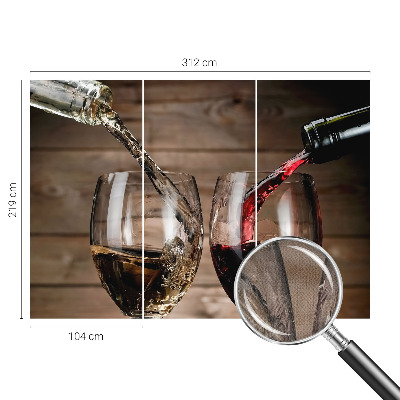 Tapeta do detskej izby Poháre vína