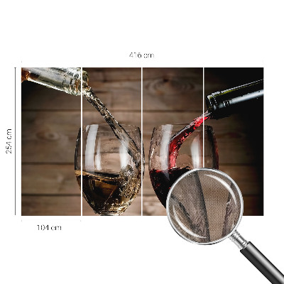 Tapeta do detskej izby Poháre vína