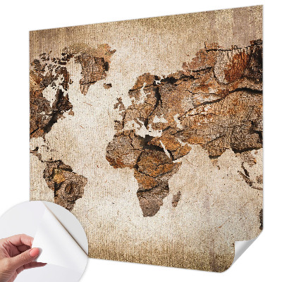Detská fototapeta Drevená mapa