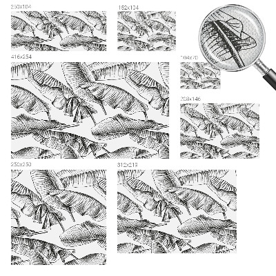 3D tapeta na stenu Banánové listy