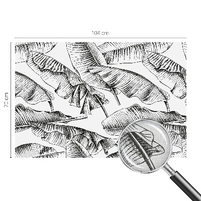 3D tapeta na stenu Banánové listy