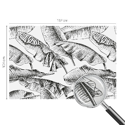 3D tapeta na stenu Banánové listy