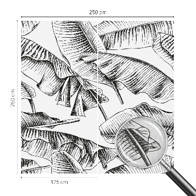 3D tapeta na stenu Banánové listy