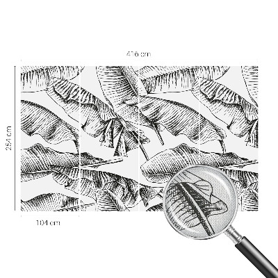 3D tapeta na stenu Banánové listy