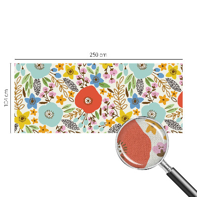 Detská fototapeta na stenu Kvetinový vzor