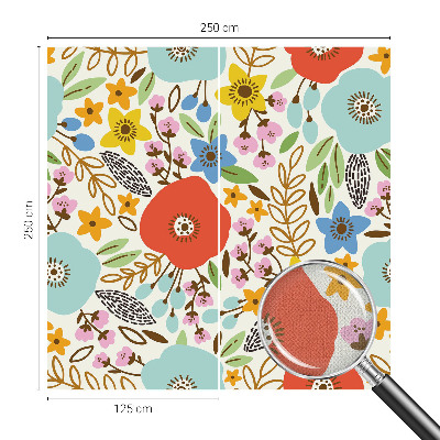 Detská fototapeta na stenu Kvetinový vzor